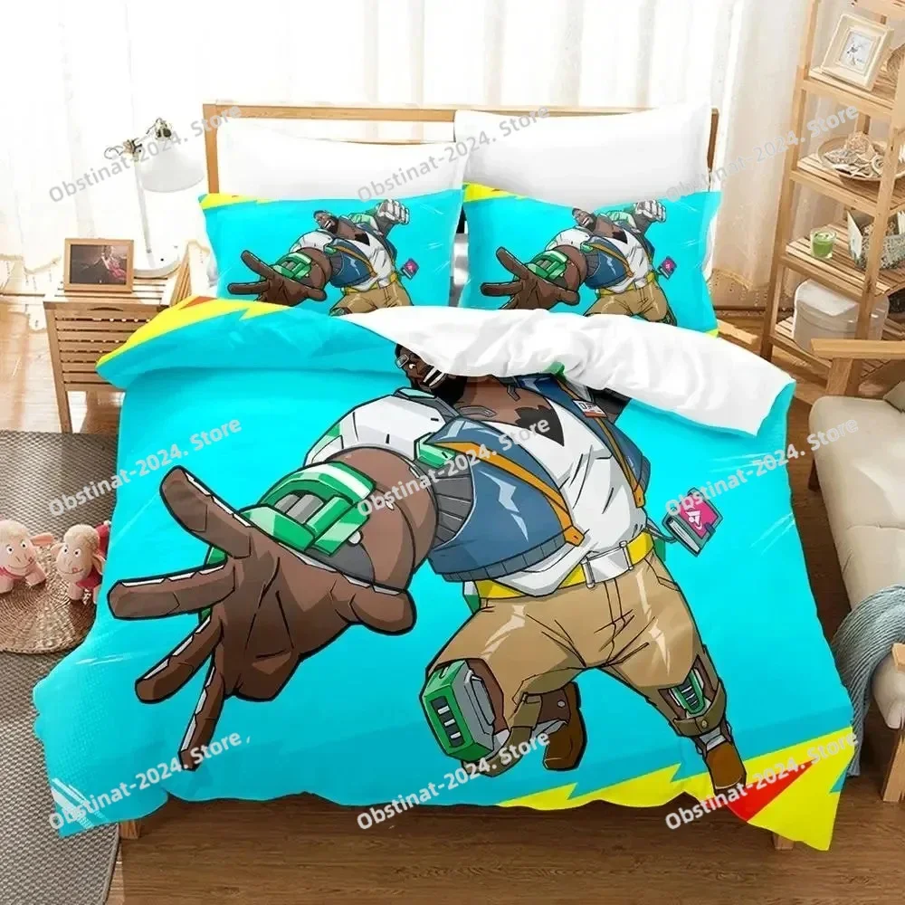 أنيمي لعبة مرحبا فاي طقم سرير طقم سرير مطبوع مع المخدة غطاء لحاف السرير لينة واحدة مزدوجة الملكة سوبر كينج الحجم