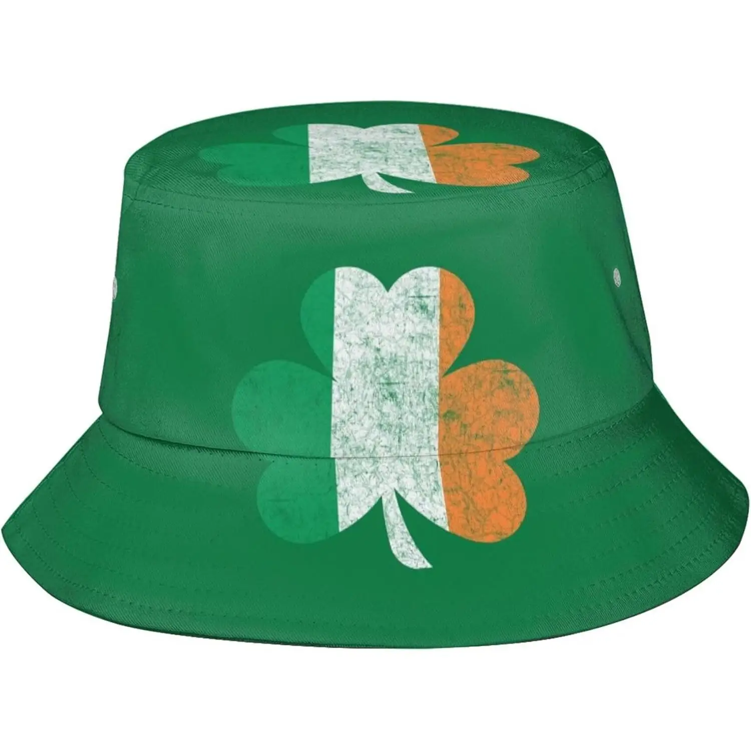 Shamrock St. Patricks Day Bucket Hat for Women Men Clover Hats Outdoor Travel Beach Hiking Fisherman Caps