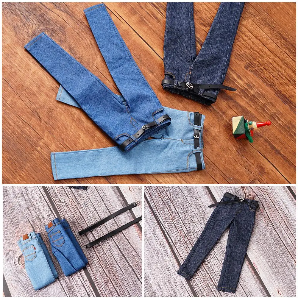 ملابس دمى 1/6 مقياس الجينز 12 "مقياس السراويل دمية السراويل رجل لعبة ديكور