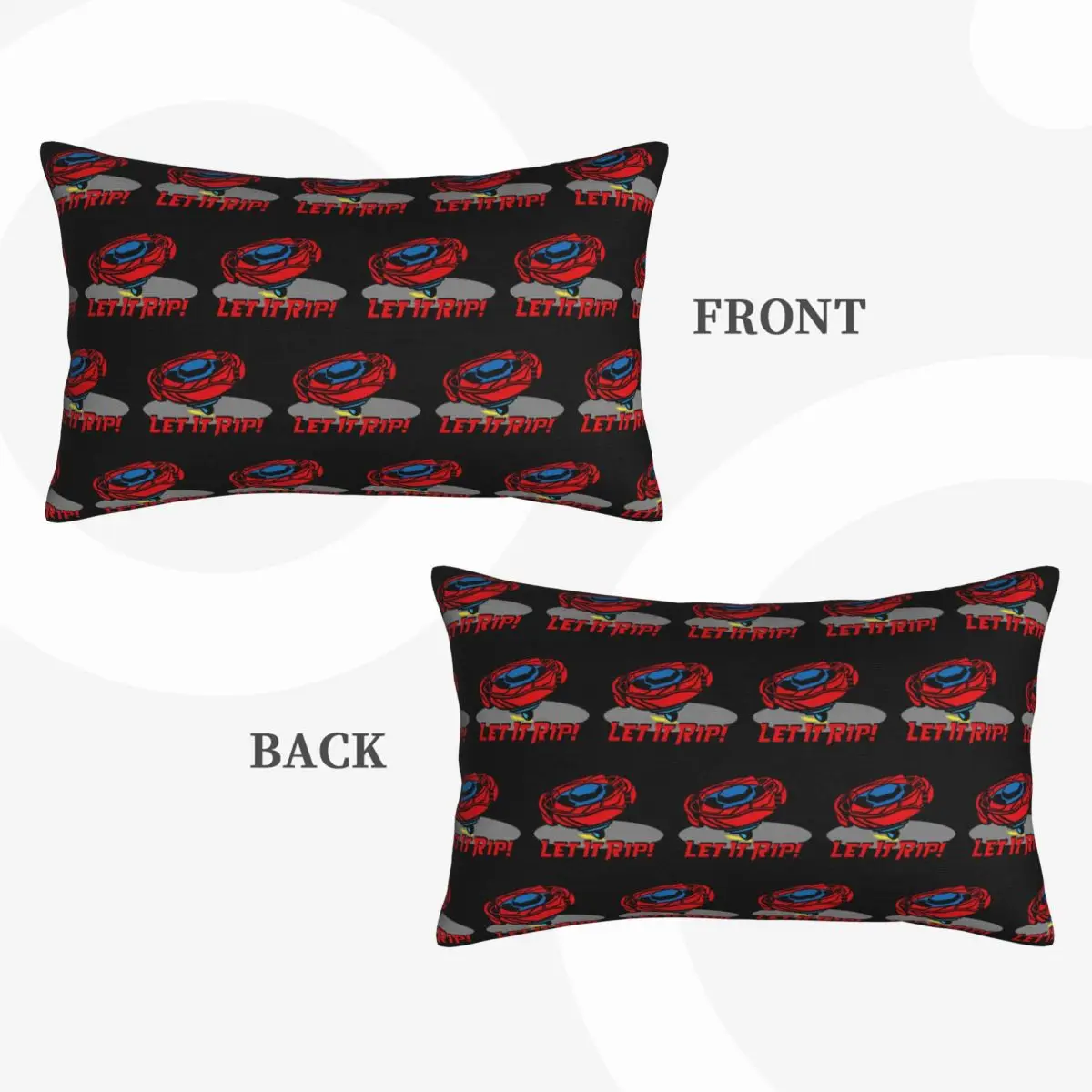 Beyblade Burst Let It Rip Rectangle Pillowcase Cushion Cover Decorative Bedroom Bed Home Comfort Throw Pillow
