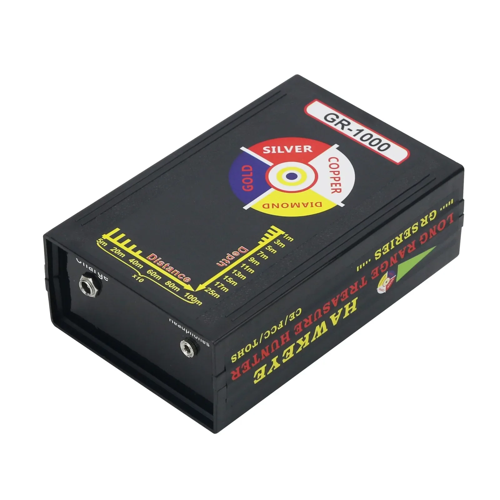 

GR-1000 Plus Gold Detector Long Range Treasure Hunter Gold Finder Metal Detector with Screen