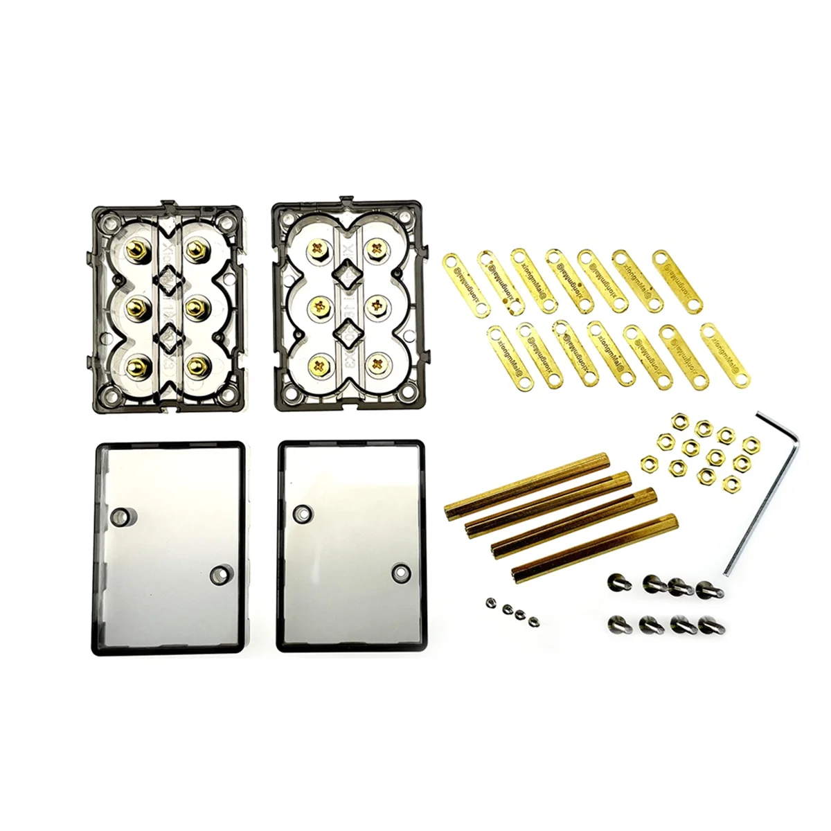 

N84R DIY Tool Spliceable Battery Box Battery Holder for 12V 24V 48V Energy Storage Kit Support High Current 21700-6
