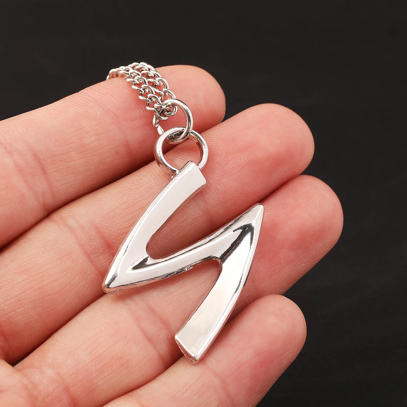 Game Love and Deepspace Sylus Cosplay Necklace Alloy Unisex Punk Gothic Double Layer Pendant Choker Chain Accessories