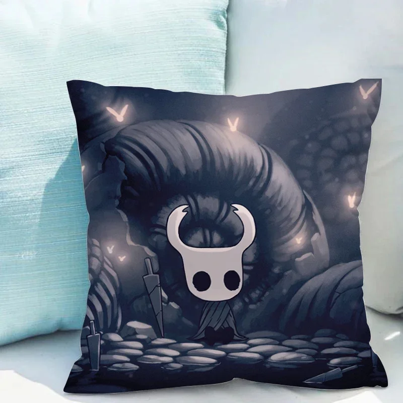 Decorative Pillowcase 45x45 Hollow Knight Cushions Home Decor Double-sided Printing Pillow Cases Cushion Cover 50x50 Short Plush