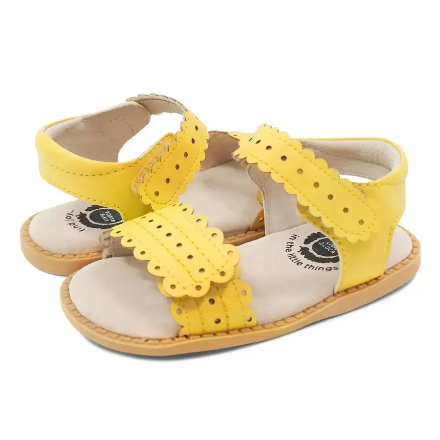 Livie & Luca Kids Children Posey Classic Sandal Shoes For Girl Low Heel Real Leather Enfants Fille Female Party Dress Shoes New