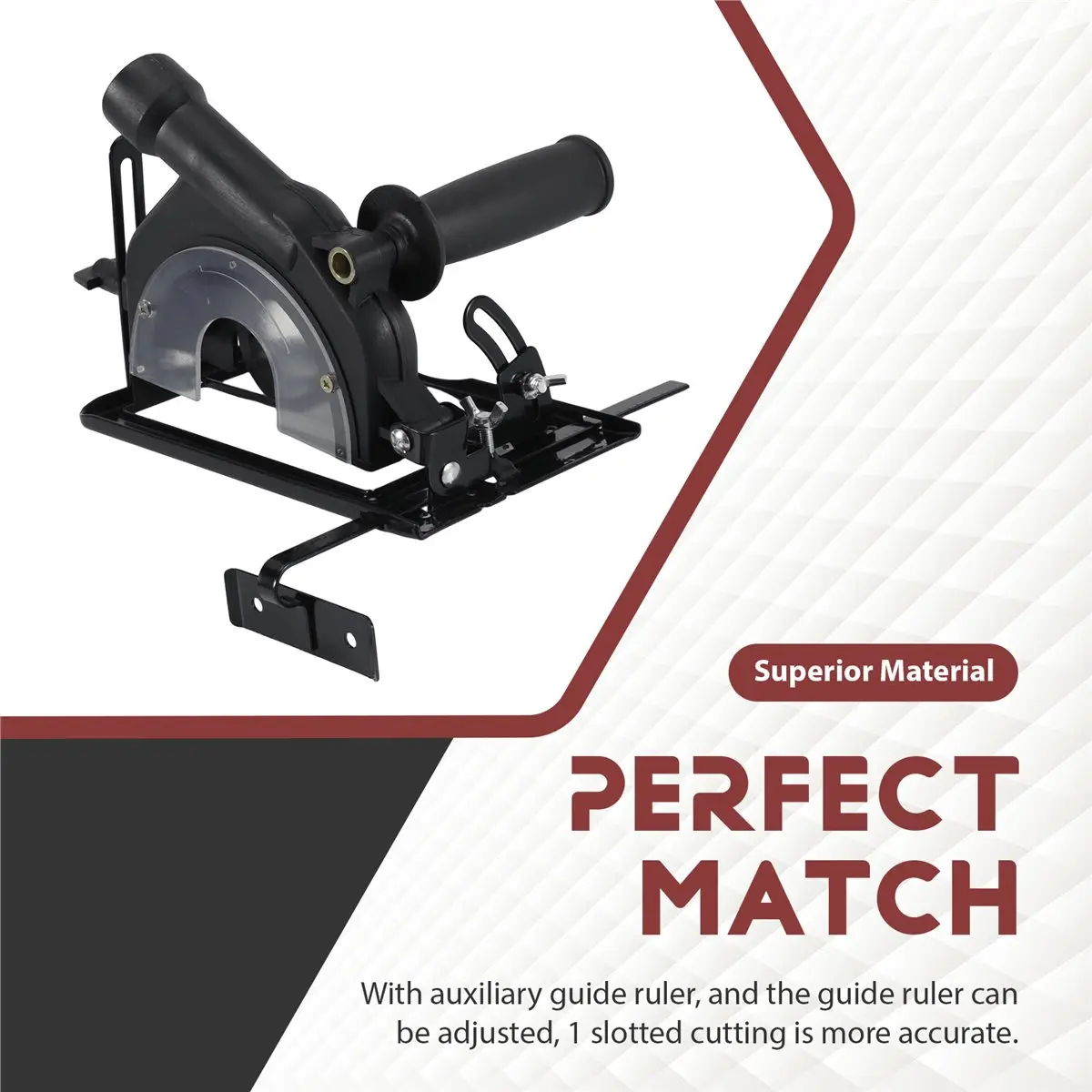A78I 45°Adjustable Cutting Depth Positioning Bracket Angle Grinder Retrofit Cutting Machine Slotting Base for 100-125MM