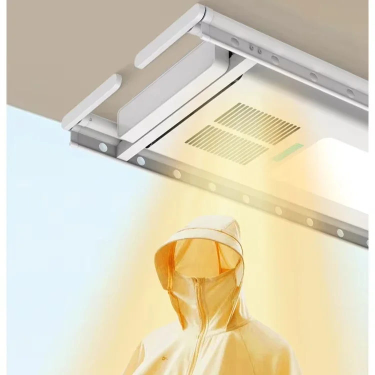 Balcony Intelligent Clothes Drying Rack Ceiling-Mounted Multifunctional Remote Control Clothes Rack