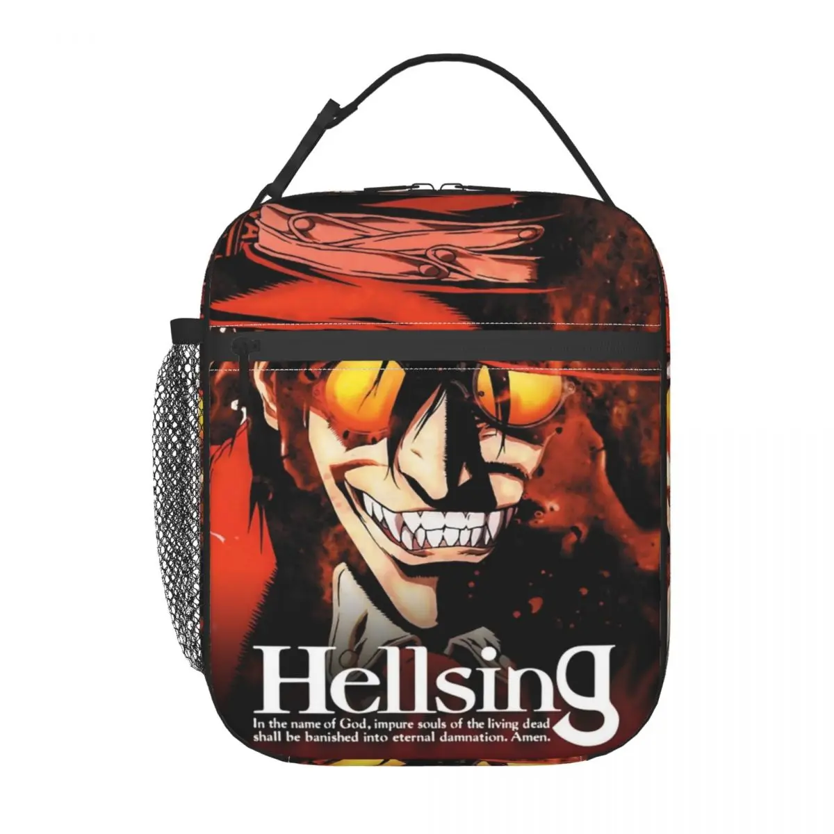 Alucard Hellsing Gothic Insulated Lunch Bag Thermal Bag Meal Container Leakproof Tote Lunch Box Food Handbags Beach Outdoor