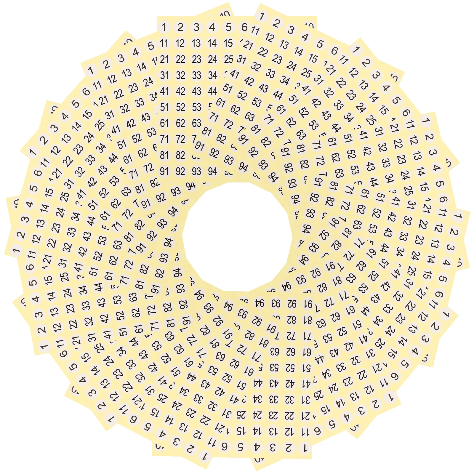 15 ورقة ملصقات مرقمة مستديرة لاصقة لوحة نحاسية لتنظيم مفاتيح الزجاجات في خزانة التخزين #2