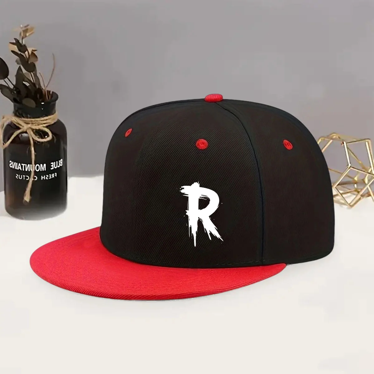 Adjustable Printed Trendy Duckbill Cap, Lightweight Printed Craft, Featuring Painted Letter Pattern, Multi-Color Options, Unisex