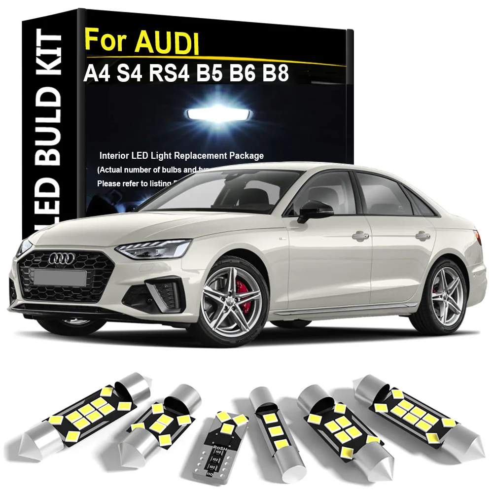 

Светодиодный внутренний светильник автомобиля для AUDI A4 S4 RS4 B5 B6 B8 1996-2003 2004 2005 2006 2007 2008 2009 2010 2011 2012 2013 2014 2015 Canbus