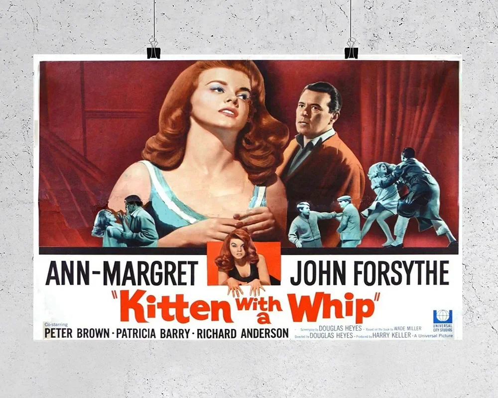 L424 KITTEN WITH A WHIP Movie Ann-Margaret Silk Fabric Poster Art Decor Indoor Painting Gift