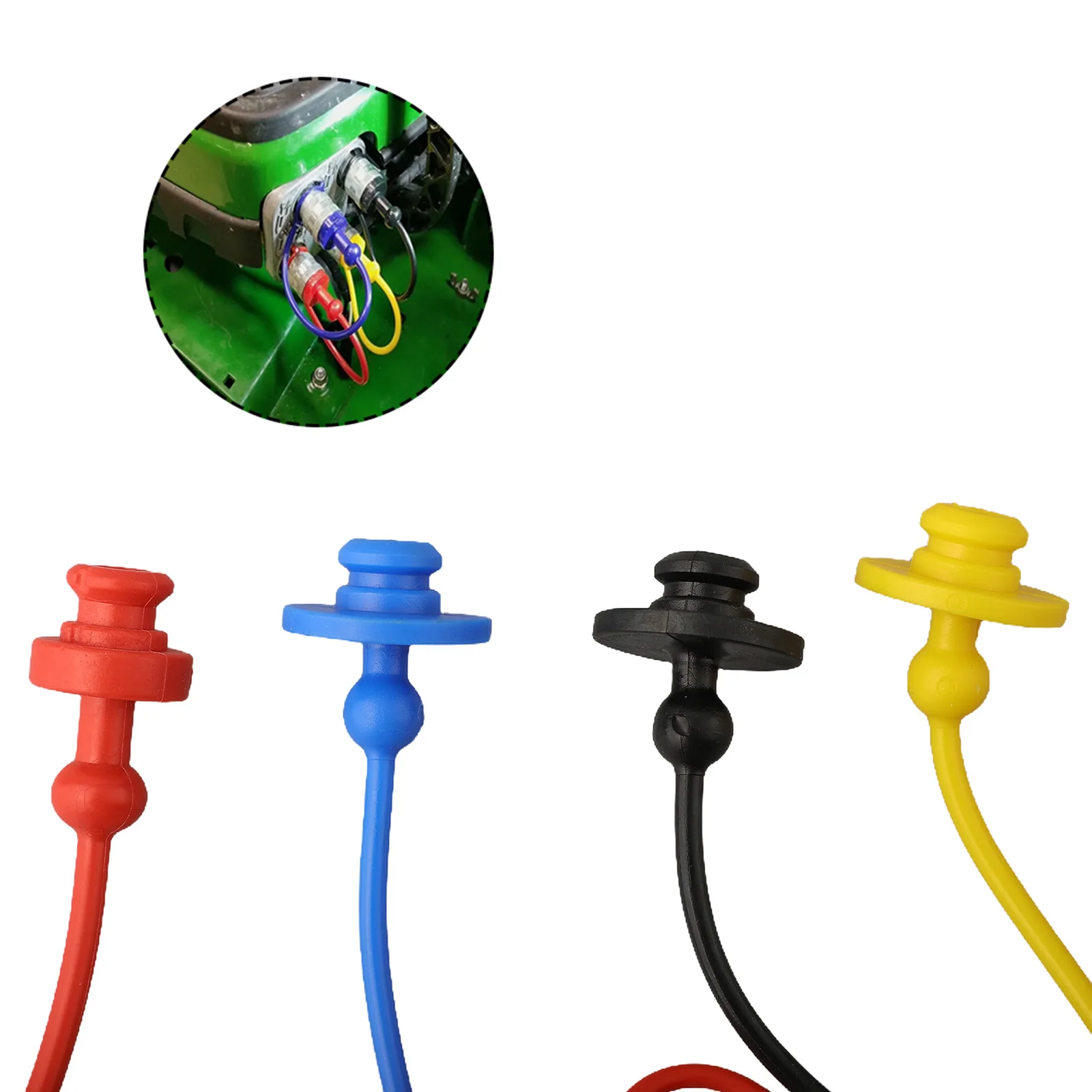 4set di accoppiatori rapidi idraulici per PARKER6600 AEROQUIP5600 per HANSEN per HA15000 tappo antipolvere maschio in gomma PVC con coperchio femmina