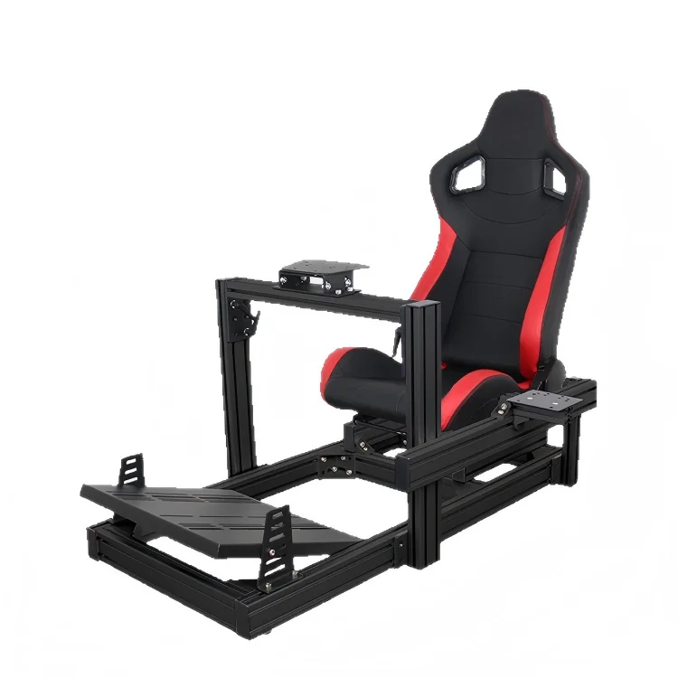 Racing Game Steering Wheel, 4080 Aluminum Profile Seat Bracket, Direct Drive, Compatible with G29, Simulator Accessories