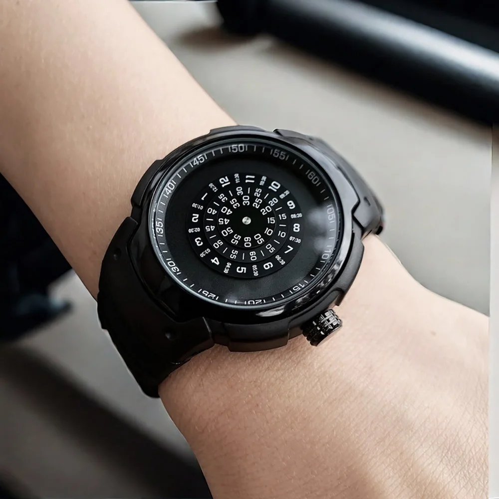 A unique and creative sports watch with an extraordinary design, a password time that only you can read, a great gift for friend