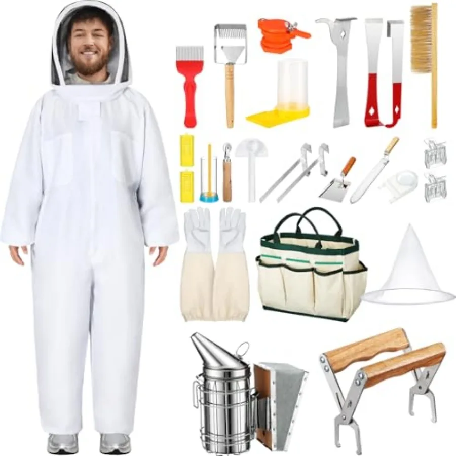 

30 Pc Beekeeping uppie Too Bee uit Bee Keeper tarting Kit Bee Keeping uppie A Bee Hive Hive Boxe tarter Kit for Beekeeper en Wo