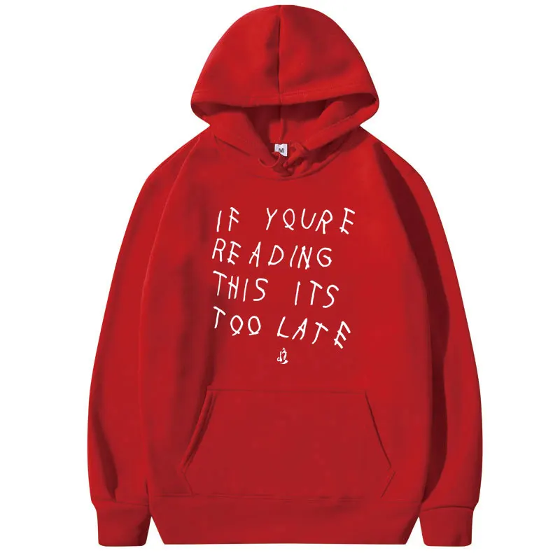 Drake Brief Print Capuchon Womens Gedrukt Harajuku Hoodies Mannelijke Casual Streetwear Heren Sweatshirt Nieuwe Hip-Hop Trend Stijl