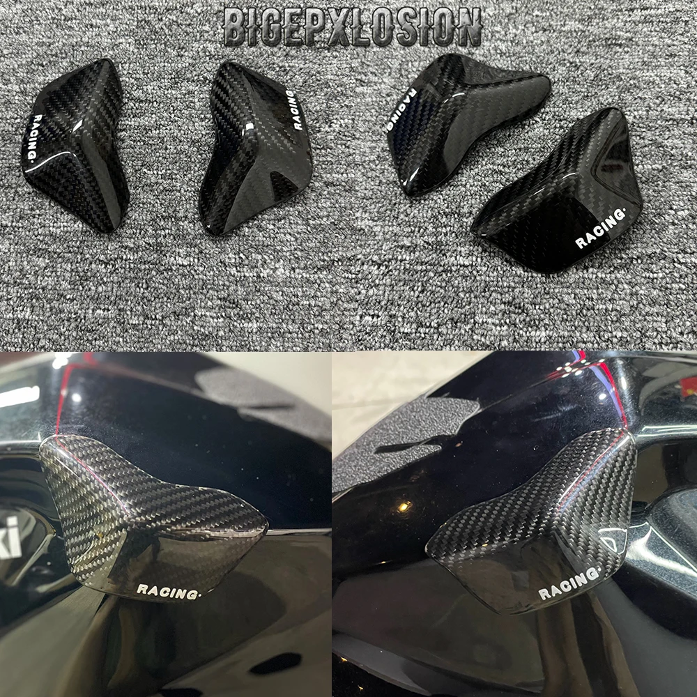 Z400 NEW Motorcycle Tank Carbon Fiber Protective Cover Suitable For KAWASAKI Ninja 400 & Z400 2017 - 2023 Fuel Tank Protector