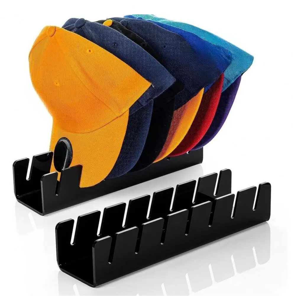 

Hat Storage Holder 7 Holes Acrylic Hat Baseball Cap Display Rack Baseball Caps Hat Organizer Living Room Bedroom Closet Dresser