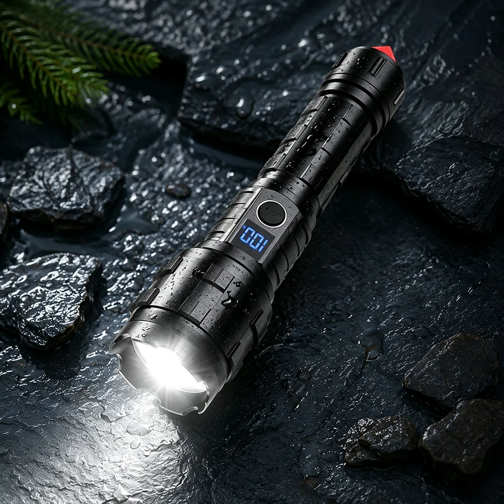 led-flashlight-rechargeable-torch-with-5-modes-zoomable-tactical-flashlight-with-safety-hammer-for-camping-hiking-emergency