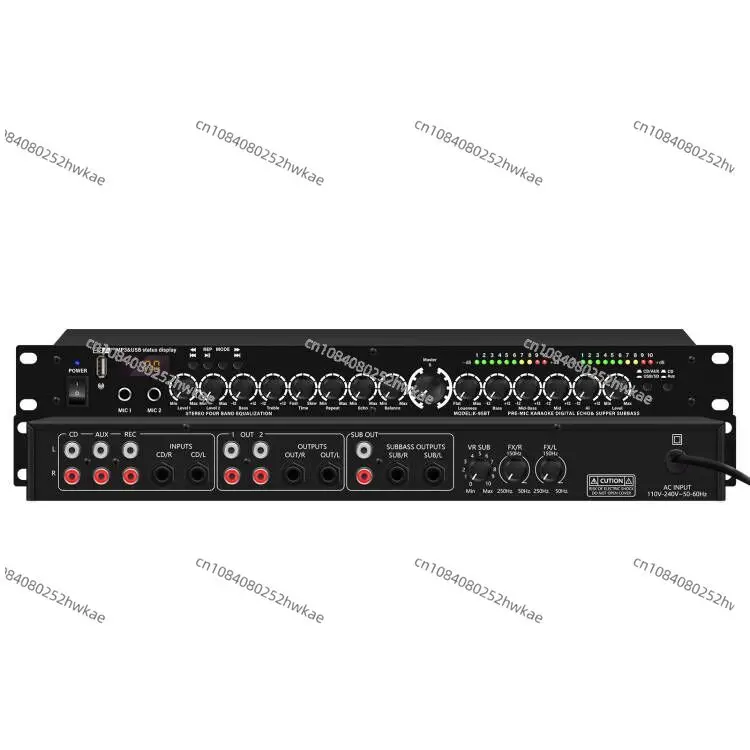 

Professional pre-effect device Karaoke microphone Anti-howling digital DSP Reverb analog performance Conference processor