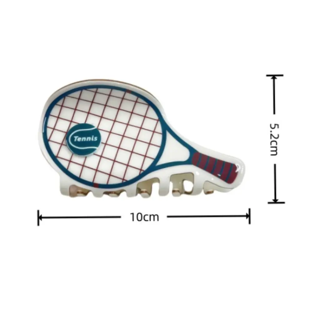 لطيف حمض الخليك مضرب التنس دبوس الشعر أغطية الرأس إكسسوارات الشعر مشبك شعر مخلب الشعر