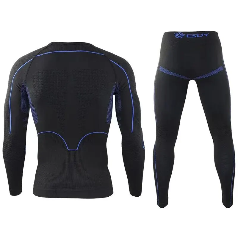 Men Sports Tactical Underwear Set Winter Warm Underwear Long Shirt Breathable Quick Drying Clothing Sweatwicking Sports Clothing