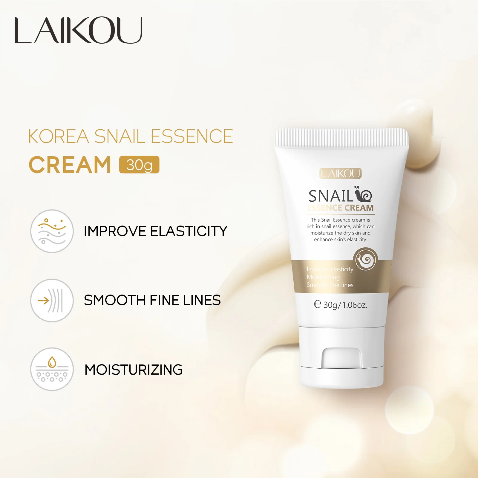 Slak Gezichtscrème Schoonheidsproducten Anti-aging Essentie Facial Rimpels Remover Huidverzorging Moisturizer 30g Slak Voedende Crème