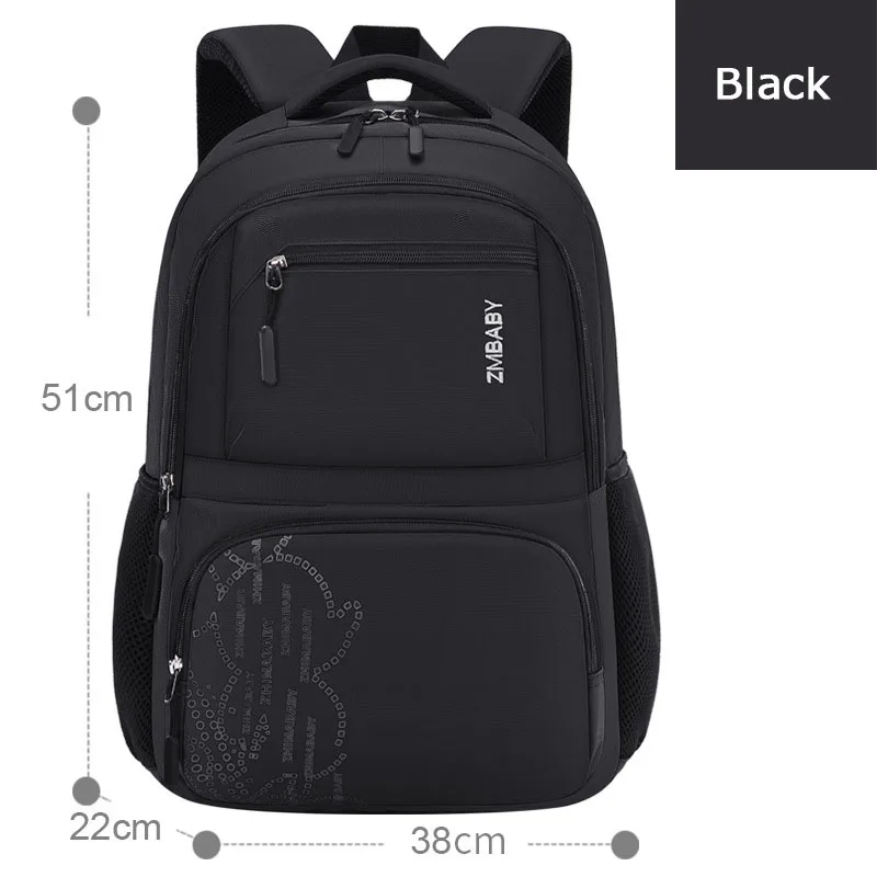 Mochilas escolares impermeáveis para crianças, Travel Pack, Sacos escolares minimalistas para menino, Saco impermeável