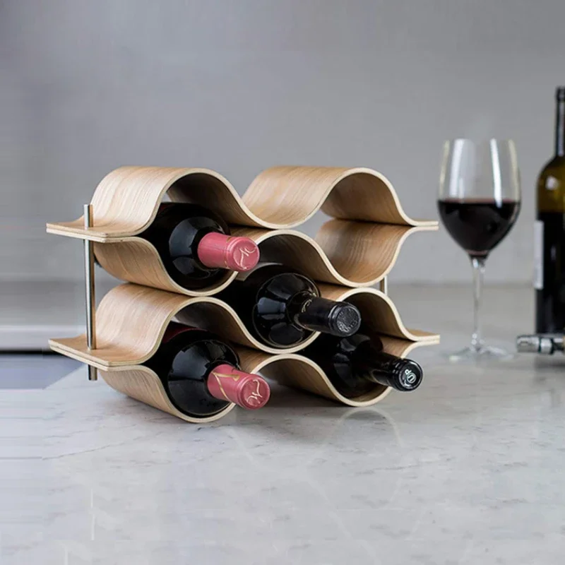 

Unique Designer Red Wine Rack Wood Glass Cabinet Display Home Decoration Bottles Display Wine Rack Glass Cabinet Display