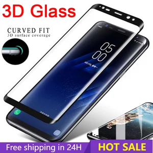Vidrio templado de cubierta completa curva 3D para Samsung Galaxy S9 S8 más Película protectora de pantalla de vidrio protector para S6 S7 Edge Note 8 9 12 mejores ventas Samsung S7 Edge Back Glass - №2