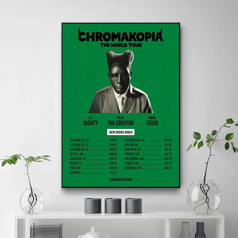 Popular Rapper T-Tyler the C-Creator Chromakopia Poster Posters for Wall Decoration Items Room Decor Decorative Paintings Home