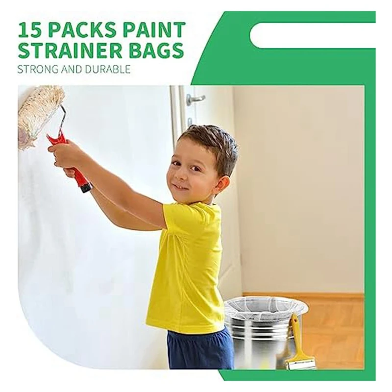 15 Pieces Paint Strainer Bags Paint Strainer Bag 5 Gallon Paint Filter Strainer Bags Paint Strainer For 5 Gallon Buckets