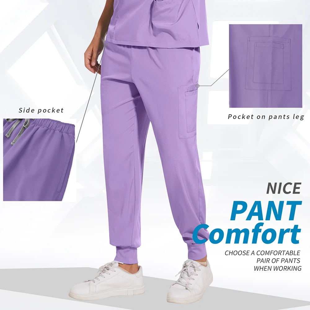 Wholesale Price Doctor Nurse Scrubs Set Medical Uniforms Women Men Jogger Suit Hospital Accessories Operating Room Surgical Wear