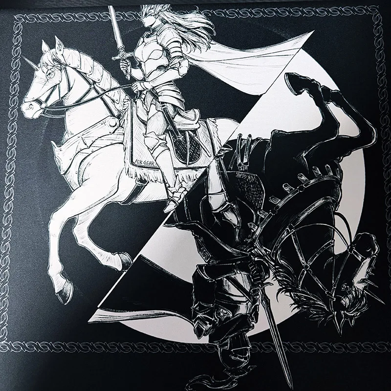 ATK Mousepads Warhorse Original Illustration Design E-Sports Fps Game Office Fearless Contract Polyurethane-based Mouse Pad