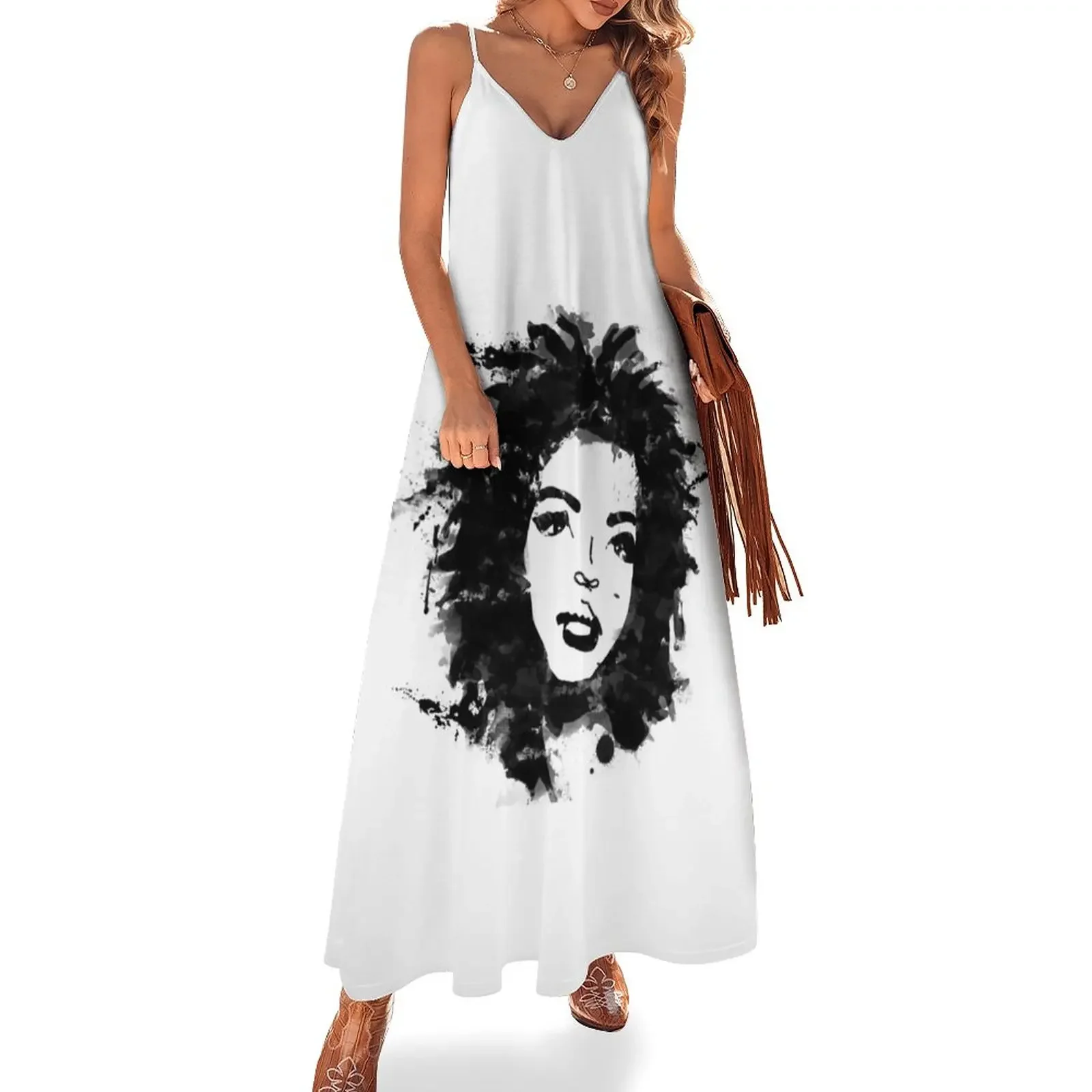 

Lauryn Hill (monochrome) Sleeveless Dress luxury evening dress woman for wedding evening dress women