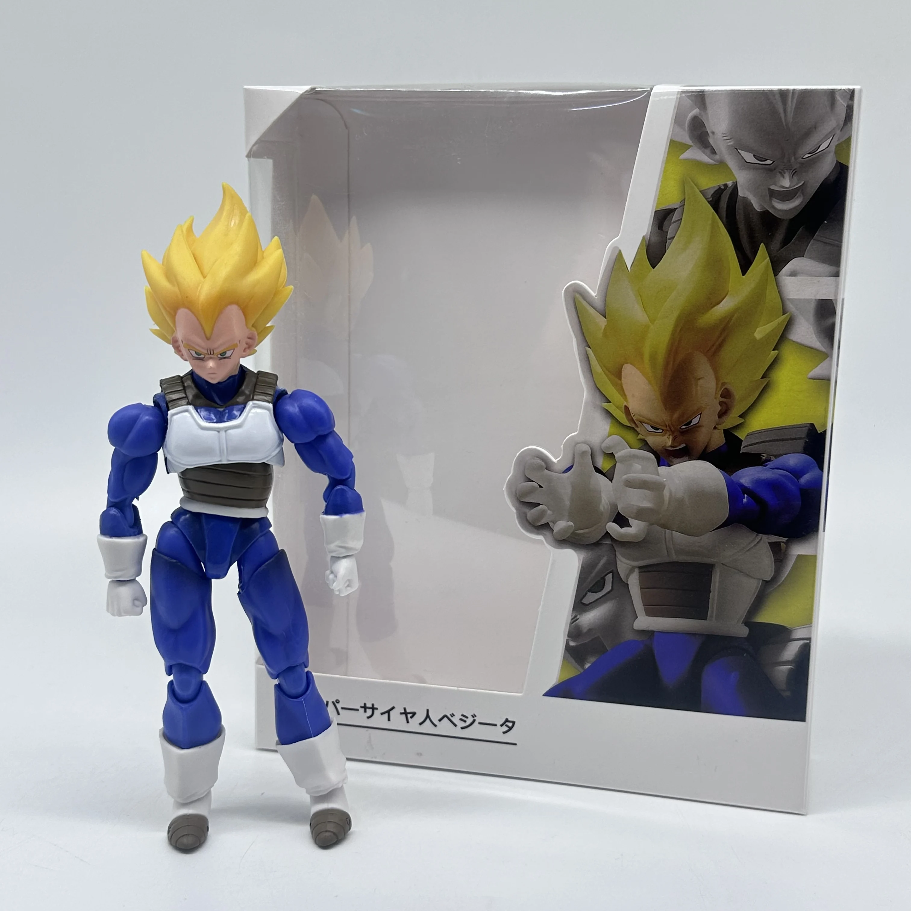 

Bandai SHF Vegeta Z Action Figure, Movable Joints Classic Combat Outfit StatueDragon Ball with Original Box, Collectible Gift