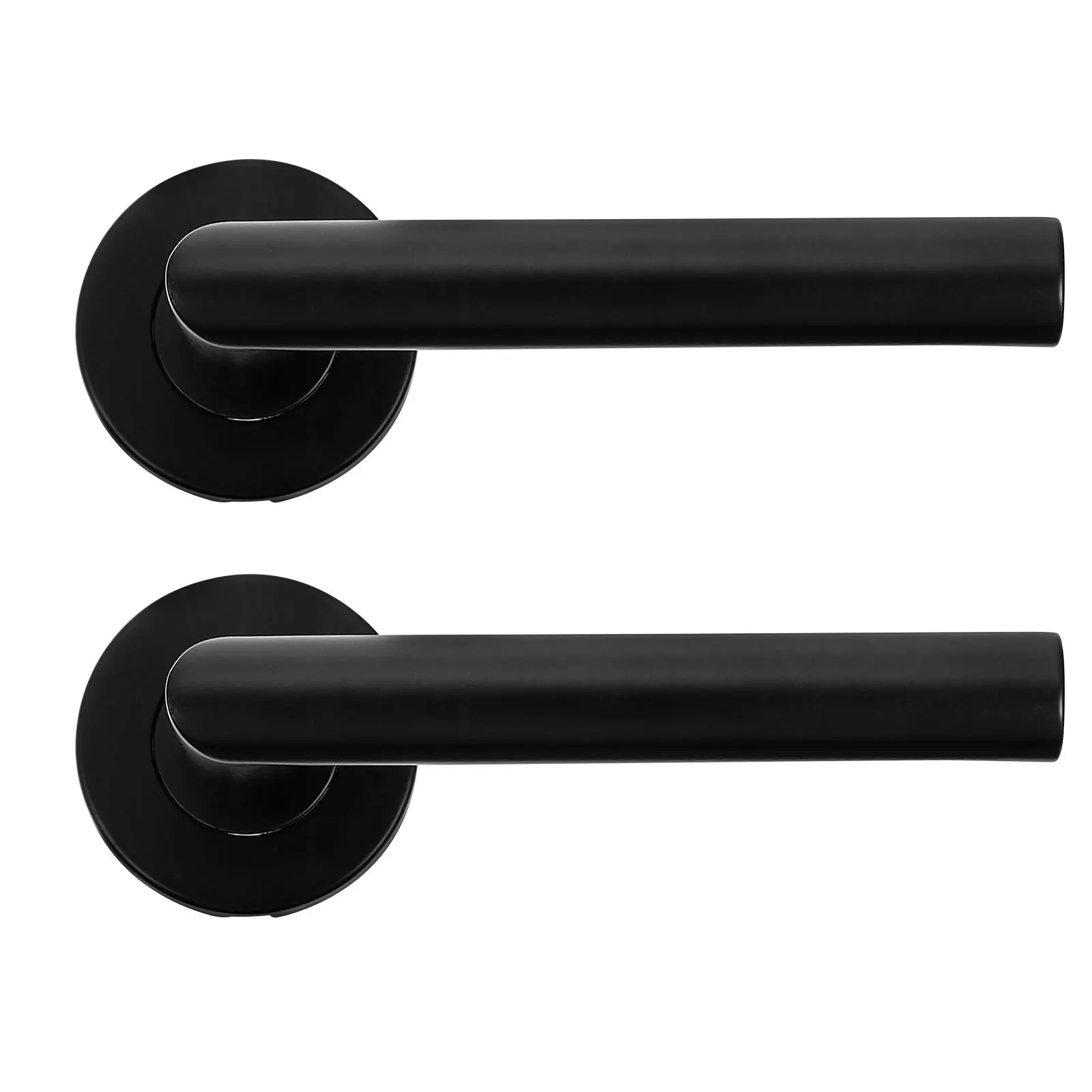 1 مجموعة كتم أقفال الأبواب الفولاذ المقاوم للصدأ قفل الحمام الداخلي للأبواب اليسرى أو اليمنى L شكل المنزل قفل غرفة نوم منفصل #4