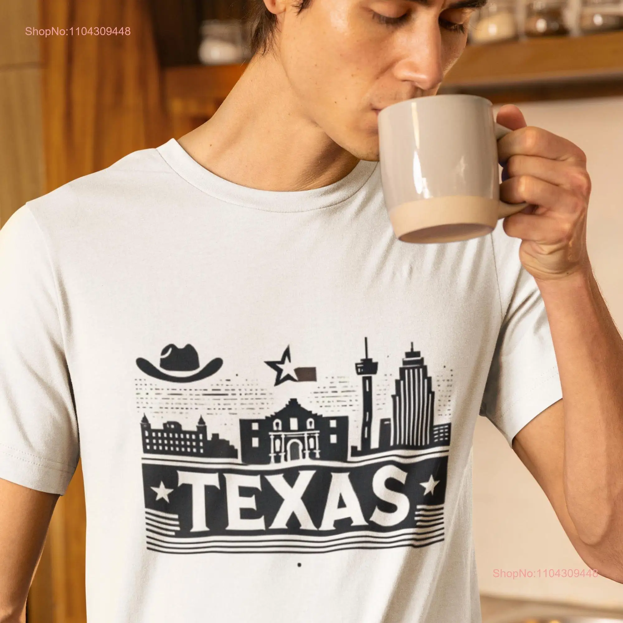 Texas State T Shirt Iconic Lone Star Design for Texans and Enthusiasts long or short sleeves