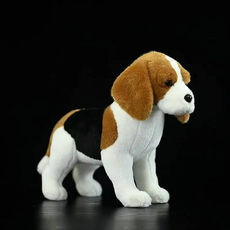 Cute Beagle Dog Plush Toy High Fidelity Cute Miguru Hunting Dog Plushie Lifelike Stuffed Animals Simulation Kawai Doll Gift