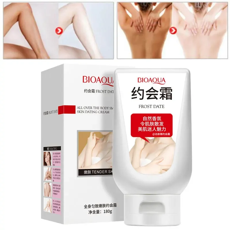 BIOAQUA Female Best Snow White Original Whitening Cream 180ml Armpit Face Body Lotion Makeup Glutathione Whitening Cream