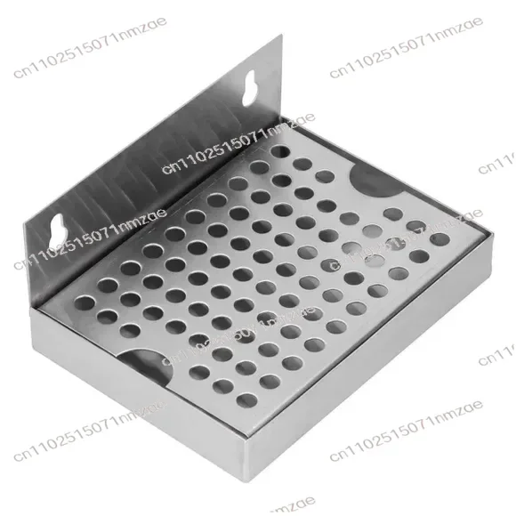 Wall Mounted 304 Stainless Steel Rectangular Drip Tray Bar Drain Pan Beverage Drainer Tray