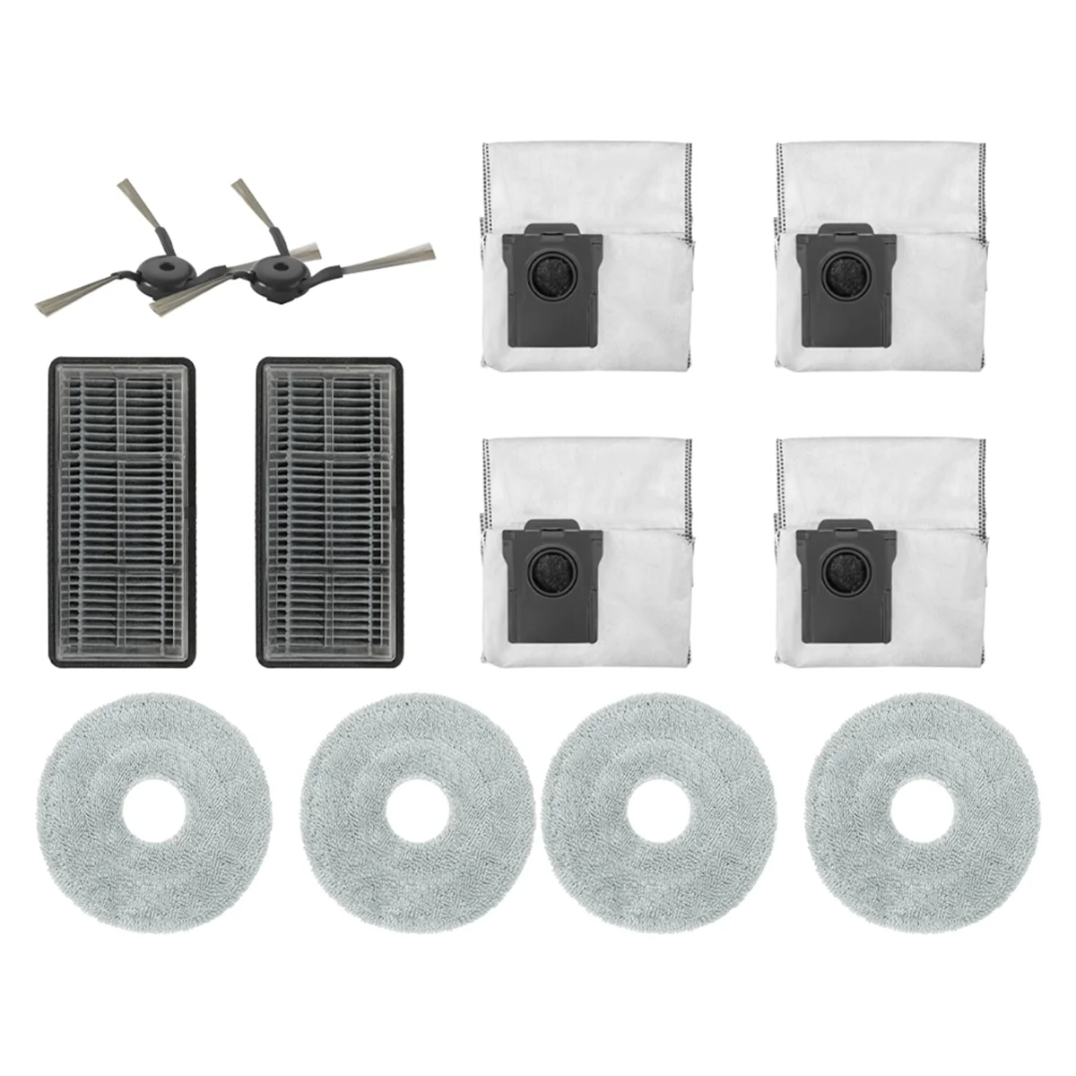 FNJK-For Dreame X40 Pro Ultra استبدال أجزاء فرشاة تصفية ممسحة القماش كيس الغبار