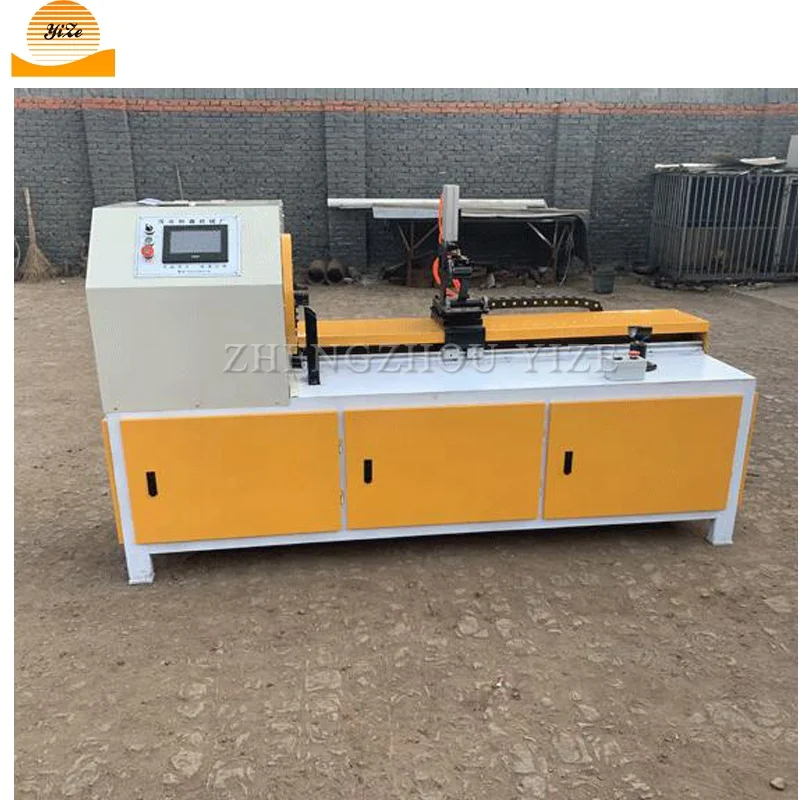 CNC Tea Canister Paper Core Pipe Tube Cutting Machine Adhesive Tape Toilet Kraft Roll Core Paper Cutter Slitting Machine