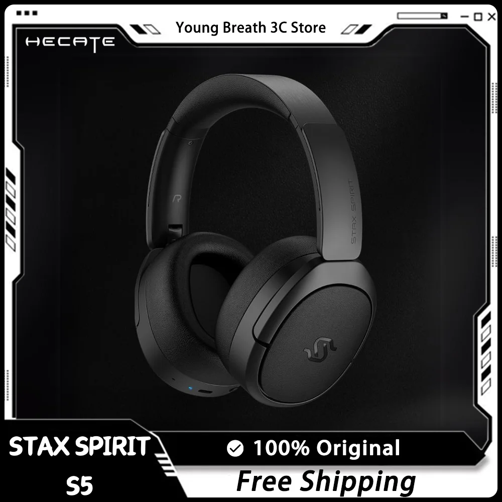 Stax Spirit S5 Беспроводная гарнитура на голове Bluetooth-гарнитура для киберспорта с шумоподавлением Музыкальные наушники Аксессуар для геймеров