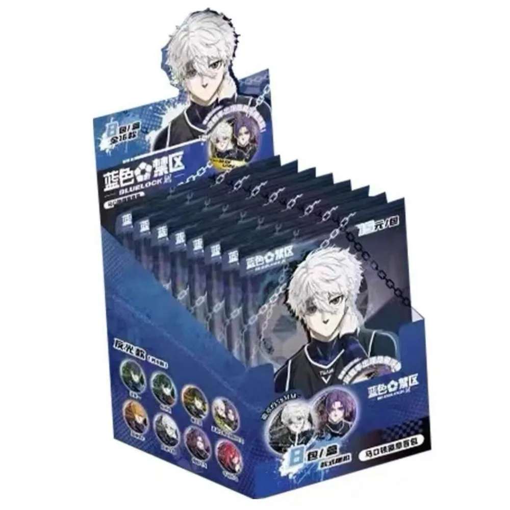 Blue Lock Trading Card Pin Badge Blind Bag Nagi Seishiro Isagi Art Collectible Anime Merch Surprise Birthday Gift For Fan