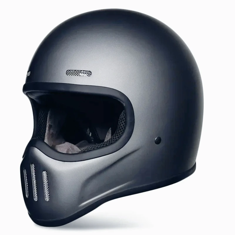 

Fiberglass Reinforced Plastic Small Helmet Body Retro Motorcycle Cruising Pedal Locomotive Full Face Helmet Hat Bluetooth
