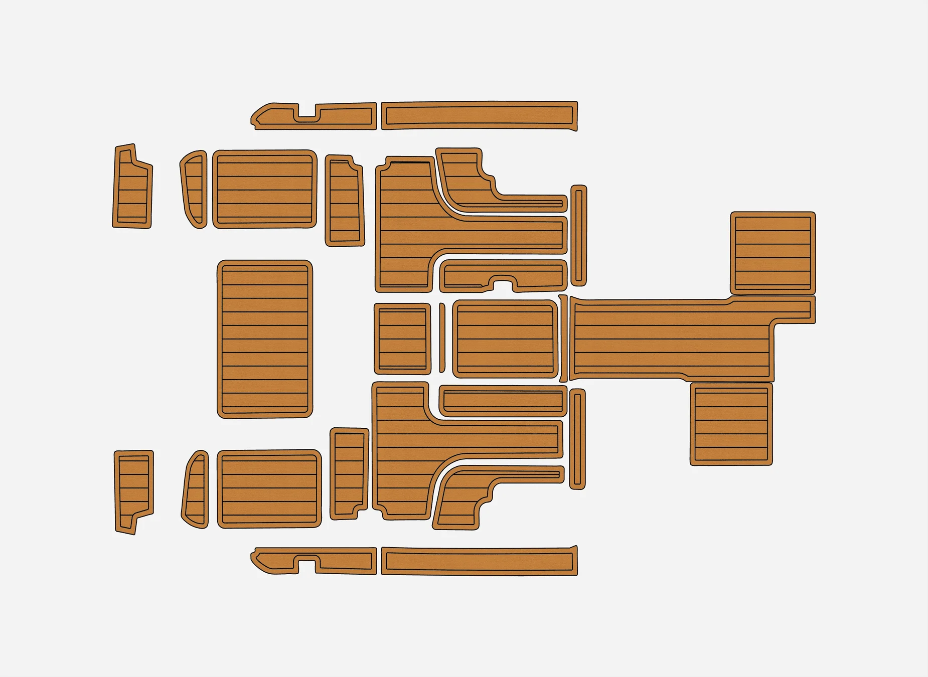 

Противоскользящая самоклеящаяся накладка из искусственного тикового дерева из ЭВА 6 мм для Yamaha SRV 23 1997 года, яхта, кабина, прочный морской пол