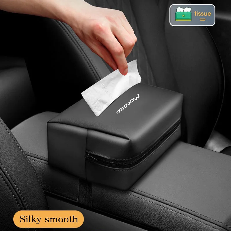 Bolsa de pañuelos para coche, bolsa de almacenaje para pañuelos colgante para Ford Mondeo