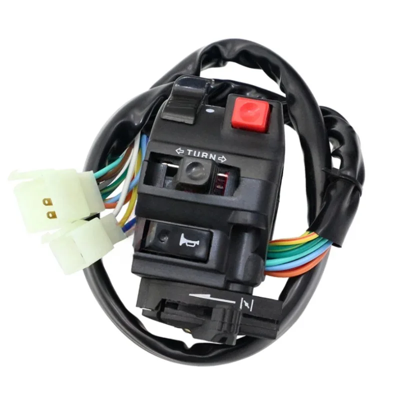 Motorcycle Electric Start Switch Horn Turn Signals Indicator Switch Far Near Light Button For ATV  Etc image 2